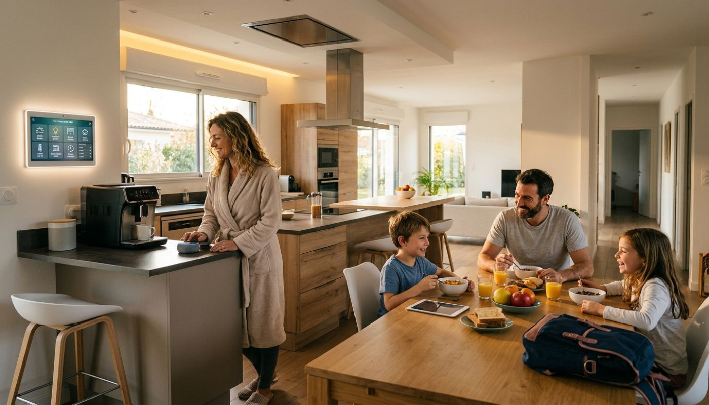 Comment la domotique transforme la routine matinale de toute la famille